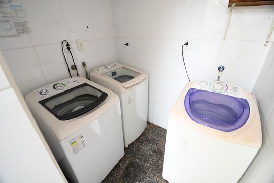 Área comum - Lavanderia de kitnet/studio para alugar com 1 quarto, 30m² em Cidade Universitária, Campinas