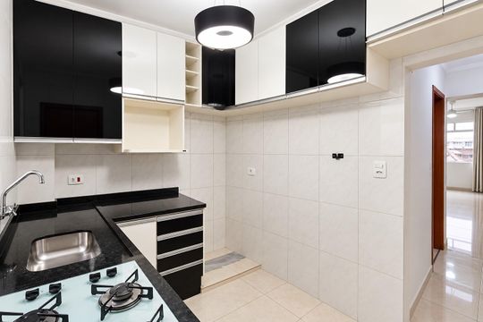 Cozinha de kitnet/studio para alugar com 1 quarto, 42m² em Centro, São Paulo