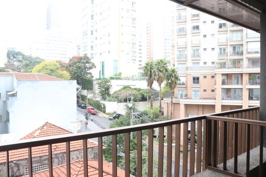 Varanda do Studio de apartamento para alugar com 1 quarto, 26m² em Perdizes, São Paulo