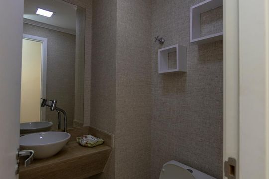 Lavabo de apartamento para alugar com 3 quartos, 107m² em Sítio Tamboré Alphaville, Barueri