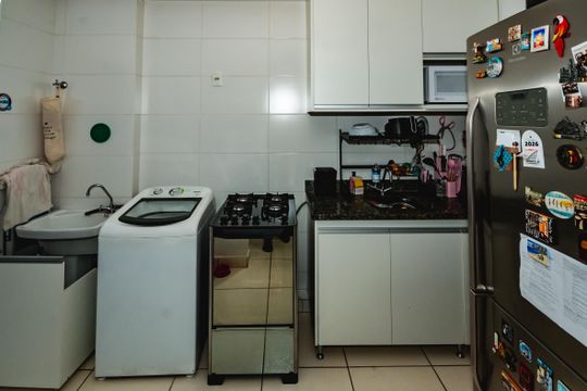 Cozinha de apartamento à venda com 1 quarto, 68m² em Ouro Preto, Belo Horizonte