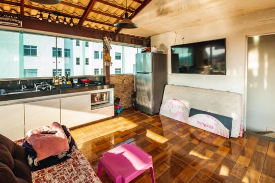Área gourmet de apartamento à venda com 3 quartos, 114m² em Rio Branco, Belo Horizonte