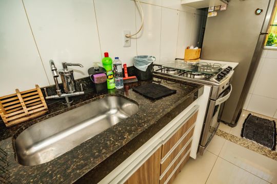 Cozinha de apartamento à venda com 3 quartos, 114m² em Rio Branco, Belo Horizonte