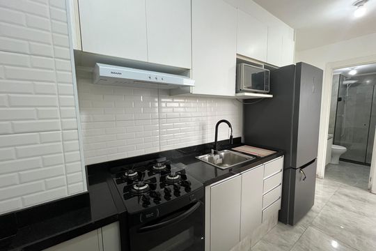 Cozinha  de apartamento para alugar com 2 quartos, 36m² em Brasilândia, São Paulo