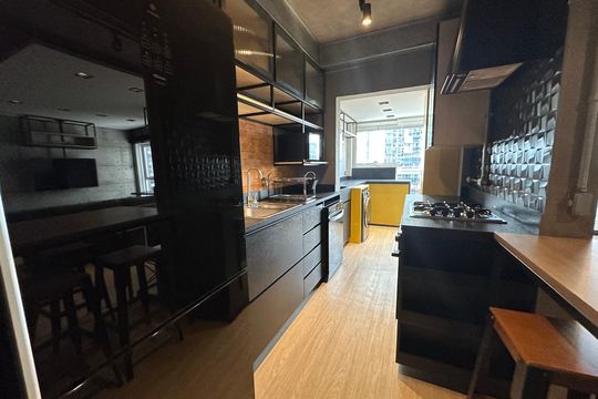 Cozinha de apartamento para alugar com 1 quarto, 67m² em Melville Empresarial I E Ii, Barueri