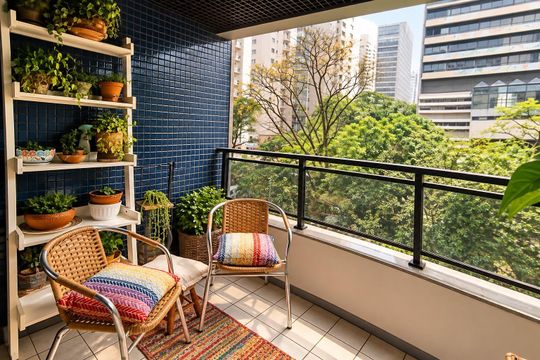 Varanda da Sala de apartamento à venda com 2 quartos, 66m² em Bela Vista, São Paulo