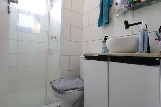 Banheiro de apartamento para alugar com 2 quartos, 49m² em Vila Andrade, São Paulo