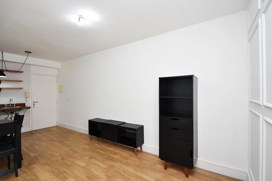 Sala de apartamento à venda com 1 quarto, 40m² em Pinheiros, São Paulo