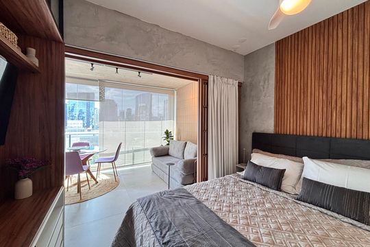 Suíte de apartamento para alugar com 1 quarto, 45m² em Vila Nova Conceição, São Paulo