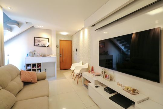 Sala de apartamento à venda com 2 quartos, 184m² em Jardim, Santo André