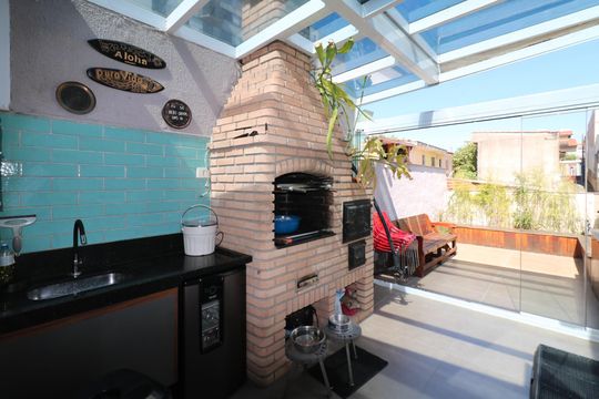 Churrasqueira de apartamento à venda com 2 quartos, 184m² em Jardim, Santo André