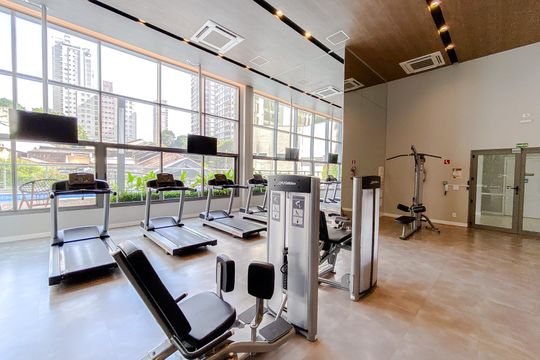 Área comum - Academia de kitnet/studio para alugar com 1 quarto, 32m² em Vila Mariana, São Paulo