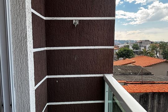 Varanda do Quarto  de apartamento à venda com 2 quartos, 60m² em Jardim Ana Maria, Santo André