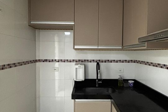 Cozinha de apartamento à venda com 2 quartos, 60m² em Jardim Ana Maria, Santo André