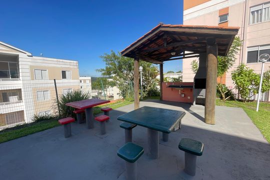 Área comum - Churrasqueira de apartamento para alugar com 2 quartos, 48m² em Jardim Ísis, Cotia