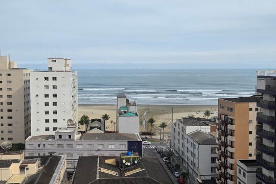 Vista Varanda da Suíte 4 de apartamento para alugar com 4 quartos, 350m² em Guilhermina, Praia Grande