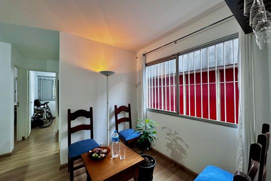 Sala de apartamento à venda com 2 quartos, 60m² em Cidade Monções, São Paulo