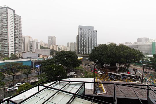 Vista da Varanda de kitnet/studio à venda com 1 quarto, 25m² em Perdizes, São Paulo