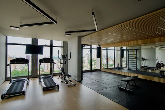 Área comum - Academia de kitnet/studio para alugar com 1 quarto, 26m² em Cerqueira César, São Paulo