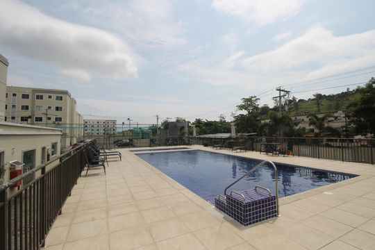 Área comum - Piscina de apartamento para alugar com 2 quartos, 42m² em Vila Lage, São Gonçalo