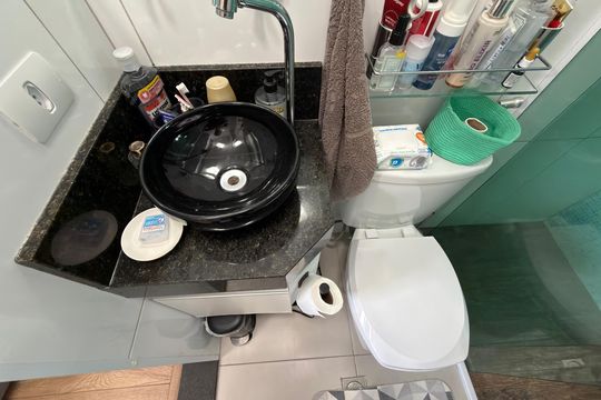 Banheiro da Suíte de casa à venda com 3 quartos, 103m² em Anchieta, São Bernardo do Campo