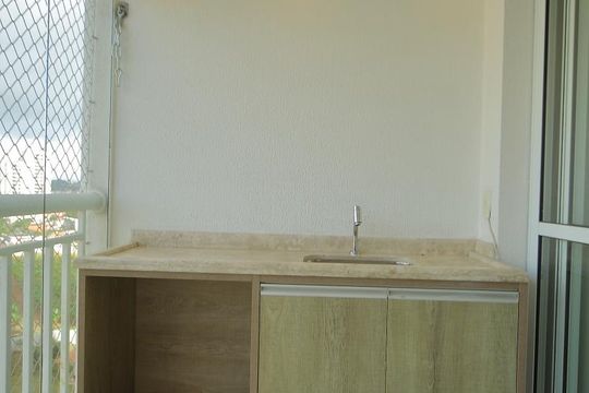 Varanda da Sala  de apartamento para alugar com 3 quartos, 91m² em Vila Lusitania, São Bernardo do Campo