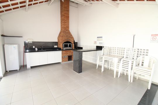 Área comum - Churrasqueira de apartamento para alugar com 3 quartos, 96m² em Parque Residencial Aquarius, São José dos Campos