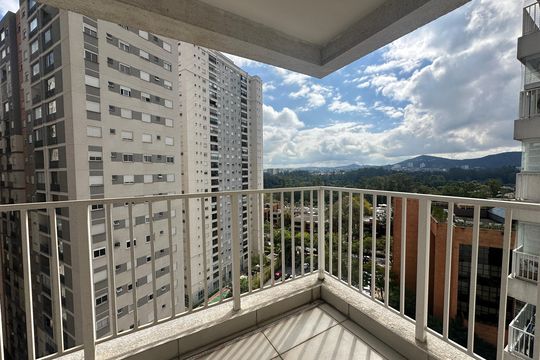Varanda da Sala de apartamento para alugar com 1 quarto, 48m² em Alphaville Empresarial, Barueri