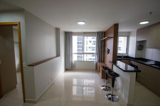 Sala de apartamento à venda com 1 quarto, 40m² em Sul (águas Claras), Brasília