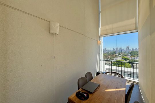 Sala de apartamento para alugar com 2 quartos, 85m² em Cidade Monções, São Paulo