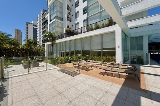 Área comum de apartamento para alugar com 2 quartos, 85m² em Cidade Monções, São Paulo