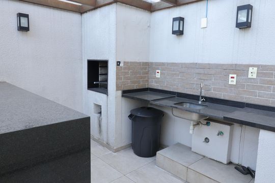 Área comum - Churrasqueira de apartamento para alugar com 2 quartos, 36m² em Jurubatuba, São Paulo