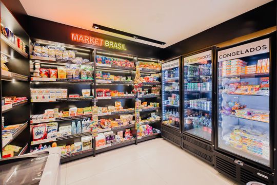 Área comum - Mini Mercado de kitnet/studio para alugar com 1 quarto, 25m² em Pinheiros, São Paulo