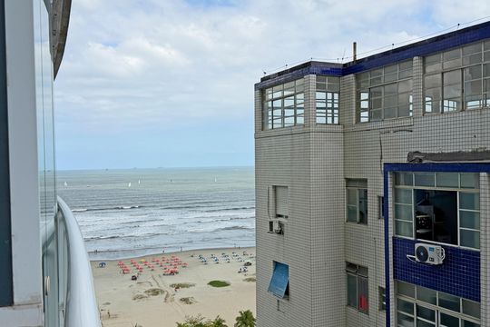 Varanda   de apartamento para alugar com 1 quarto, 45m² em Pompéia, Santos