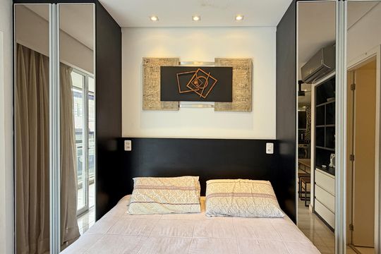 Studio de apartamento para alugar com 1 quarto, 45m² em Pompéia, Santos