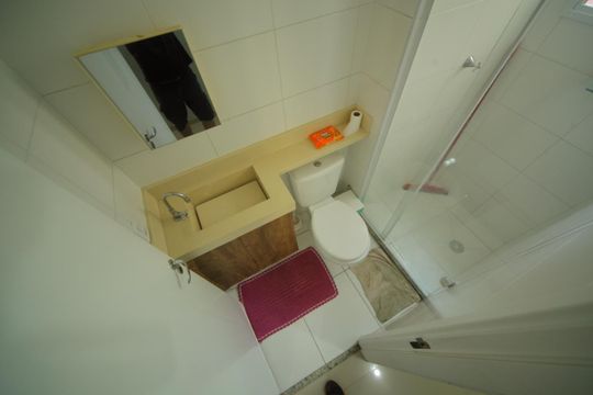 Banheiro  de apartamento para alugar com 2 quartos, 48m² em Jardim São Savério, São Paulo