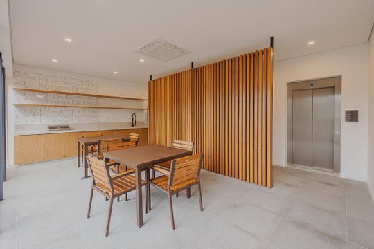 Área comum de kitnet/studio à venda com 1 quarto, 28m² em Sumaré, São Paulo