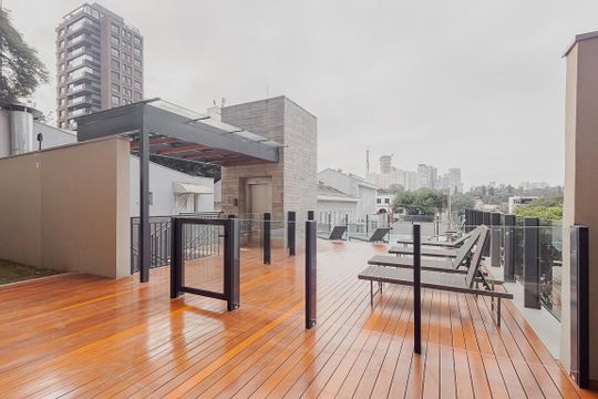 Área comum de kitnet/studio à venda com 1 quarto, 28m² em Sumaré, São Paulo