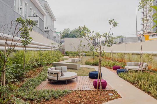 Área comum de kitnet/studio à venda com 1 quarto, 28m² em Sumaré, São Paulo