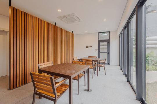Área comum de kitnet/studio à venda com 1 quarto, 28m² em Sumaré, São Paulo
