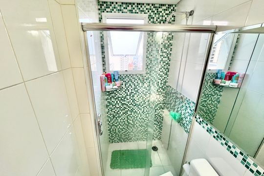 Banheiro da Suíte de apartamento à venda com 3 quartos, 78m² em Santana, São Paulo