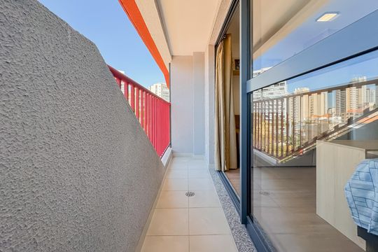 Varanda do Studio de kitnet/studio à venda com 1 quarto, 27m² em Vila Mariana, São Paulo