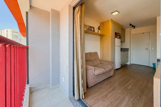 Varanda do Studio de kitnet/studio à venda com 1 quarto, 27m² em Vila Mariana, São Paulo