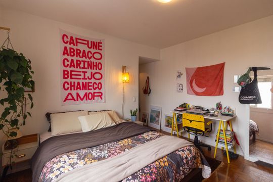 Quarto de apartamento para alugar com 1 quarto, 64m² em Cerqueira César, São Paulo