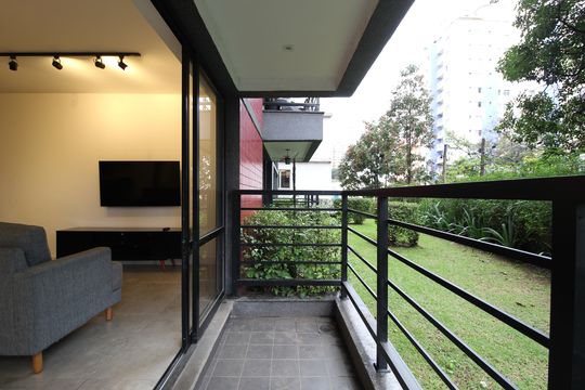 Varanda da sala de apartamento à venda com 3 quartos, 90m² em Vila Olímpia, São Paulo