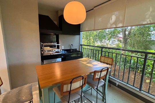 Varanda da Sala de apartamento à venda com 4 quartos, 108m² em Santo Amaro, São Paulo
