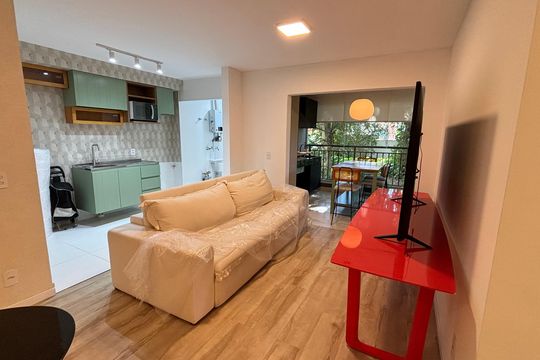 Sala de apartamento à venda com 4 quartos, 108m² em Santo Amaro, São Paulo