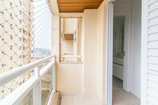 Varanda da Suíte 2 de apartamento para alugar com 3 quartos, 114m² em Centro, Santo André