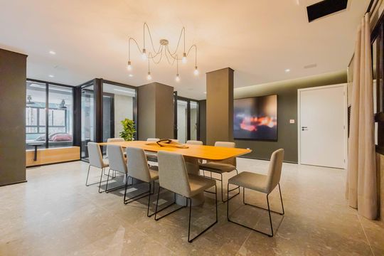 Área comum de kitnet/studio à venda com 1 quarto, 25m² em Pinheiros, São Paulo