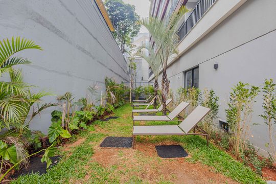 Área comum de kitnet/studio à venda com 1 quarto, 25m² em Pinheiros, São Paulo